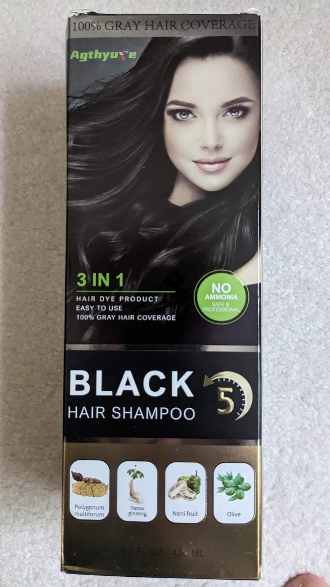 Instant Black Hair Shampoo, 3 in 1 Natural Hair Dye Romania | Ubuy